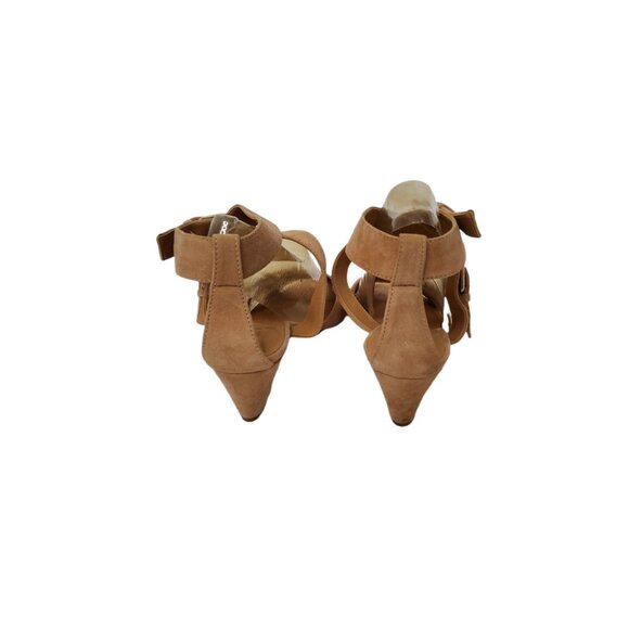 J Crew Women's "Lucca" Tan Suede Leather Ankle Strap Sandal - Picture 5 of 5